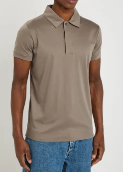 Santi mercerized cotton polo shirt