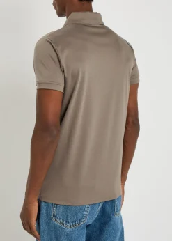Santi mercerized cotton polo shirt