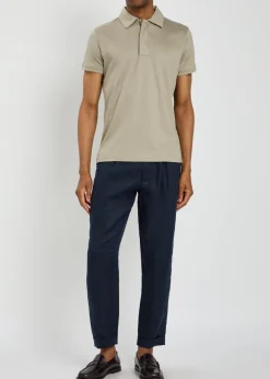 Santi mercerized cotton polo shirt