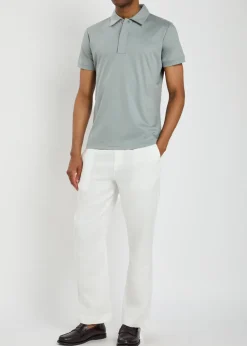 Santi mercerized cotton polo shirt