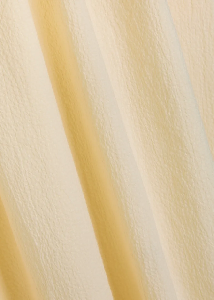 Sant Roc colour-blocked seersucker maxi dress
