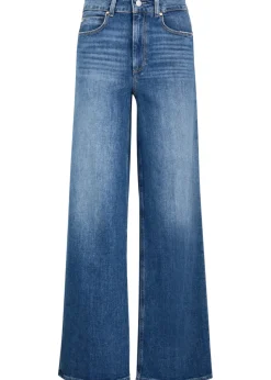Sasha distressed wide-leg jeans