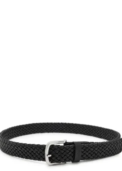 Sash braided leather belt