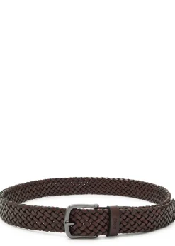 Sash braided leather belt