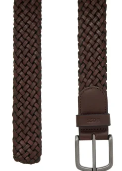 Sash braided leather belt