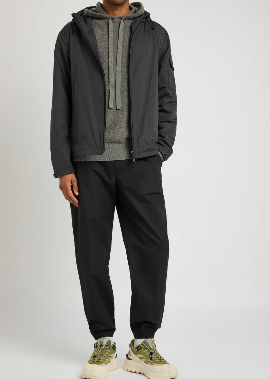 Sassiere hooded nylon jacket