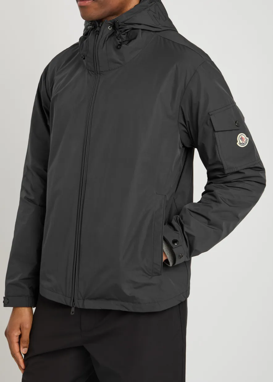 Sassiere hooded nylon jacket