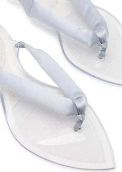 Satin and TPU flip flops