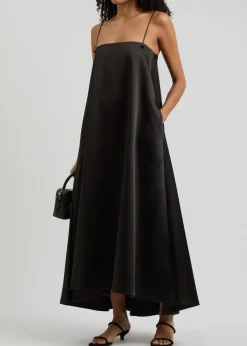Satin maxi dress