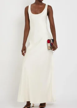 Satin maxi dress