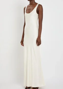 Satin maxi dress