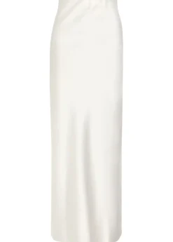 Satin maxi skirt