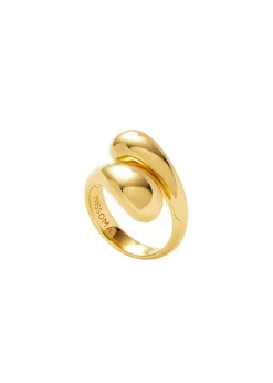 Savi Crossover 18kt gold-plated ring