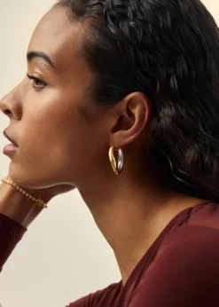 Savi signature large hoop earrings