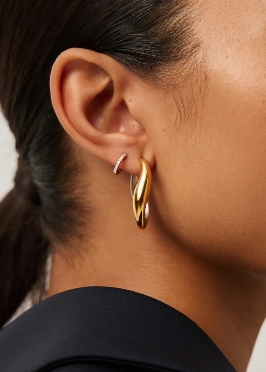 Savi signature large hoop earrings