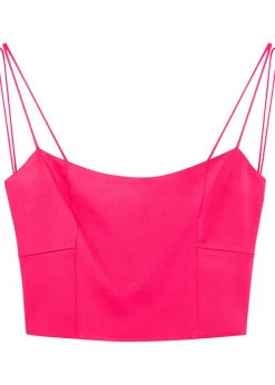 Saylor Bustier satin top