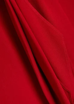 Scarf-effect georgette blouse