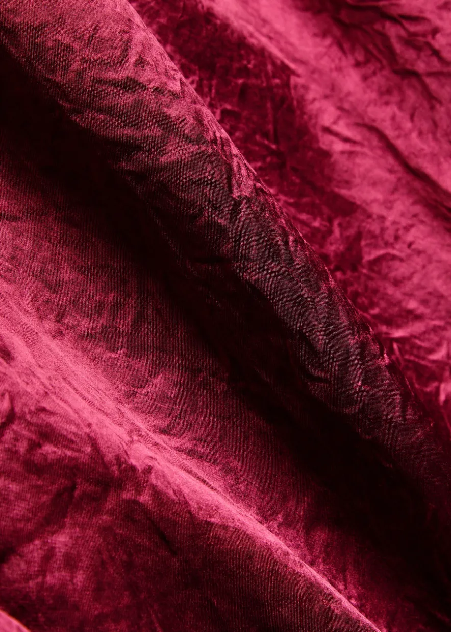 Scarf-effect satin blouse