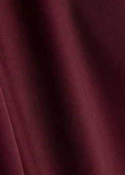 Scarlett cape-effect satin top