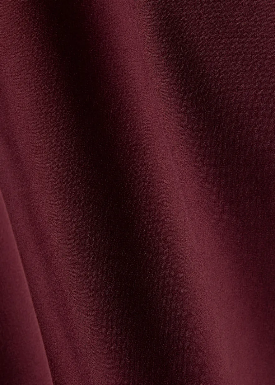 Scarlett cape-effect satin top