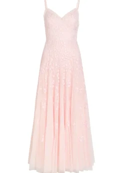 Scatter Blossom floral-embroidered tulle gown