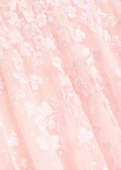 Scatter Blossom floral-embroidered tulle gown