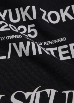 Script logo-print hooded cotton-blend sweatshirt
