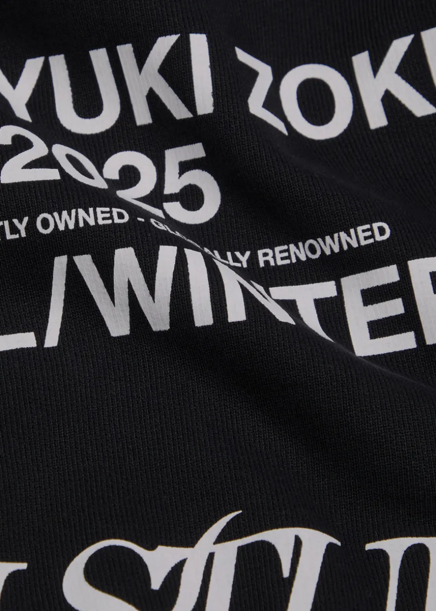 Script logo-print hooded cotton-blend sweatshirt