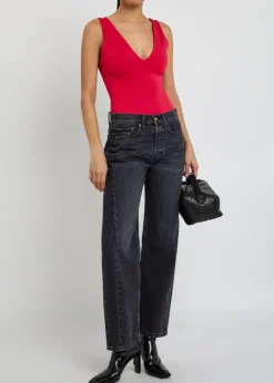 Scuba stretch-jersey bodysuit