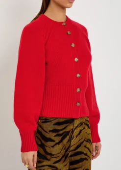 Sculpted cashmere cardigan