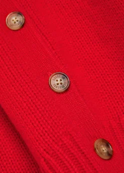 Sculpted cashmere cardigan