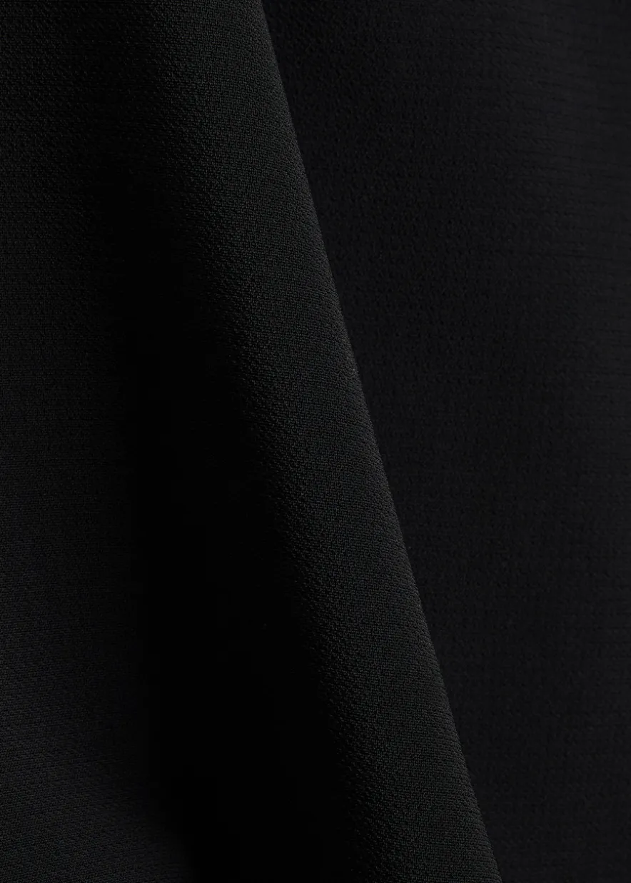 Sculpted crepe mini dress