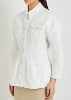 Sculpted denim jacket