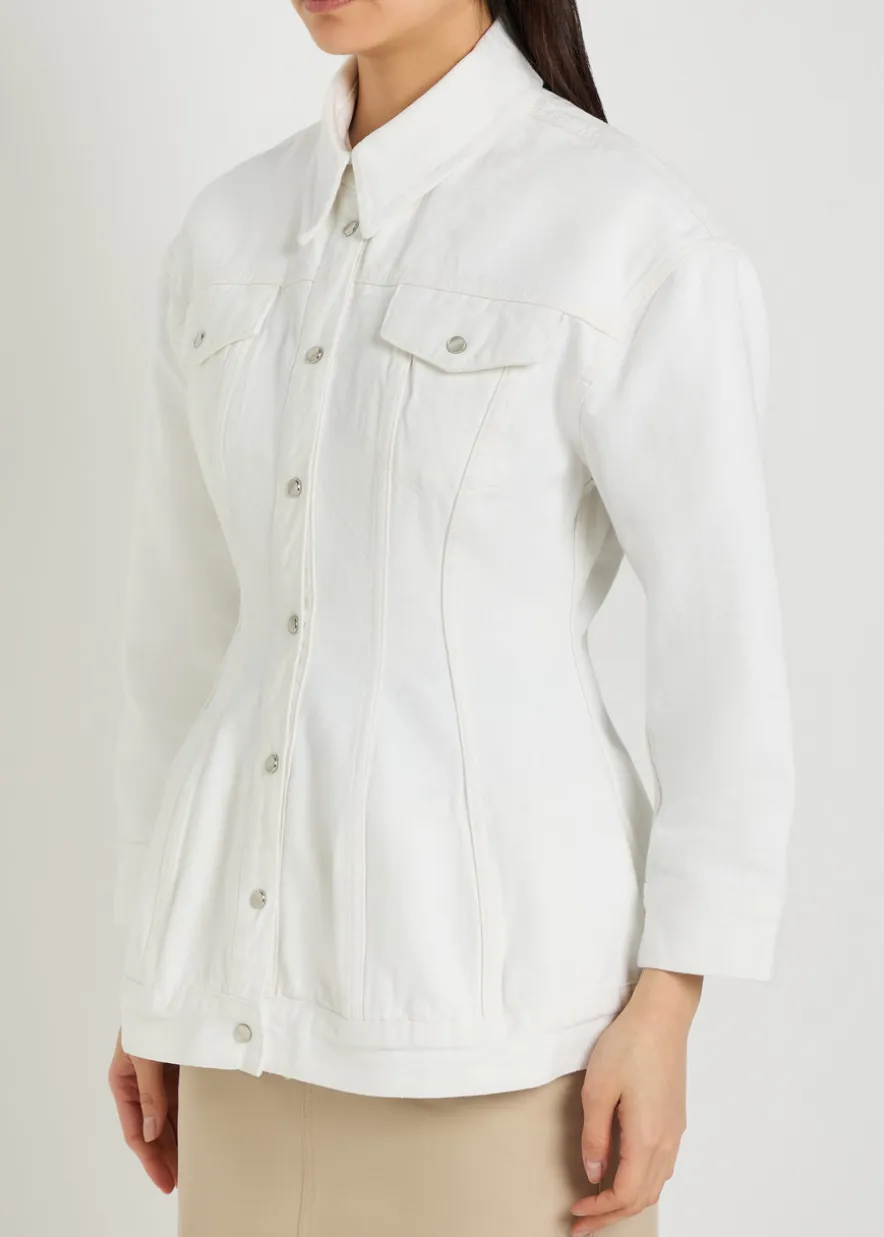 Sculpted denim jacket