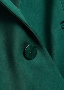 Sculpted satin blazer