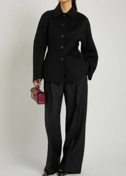 Sculpted wool jacket