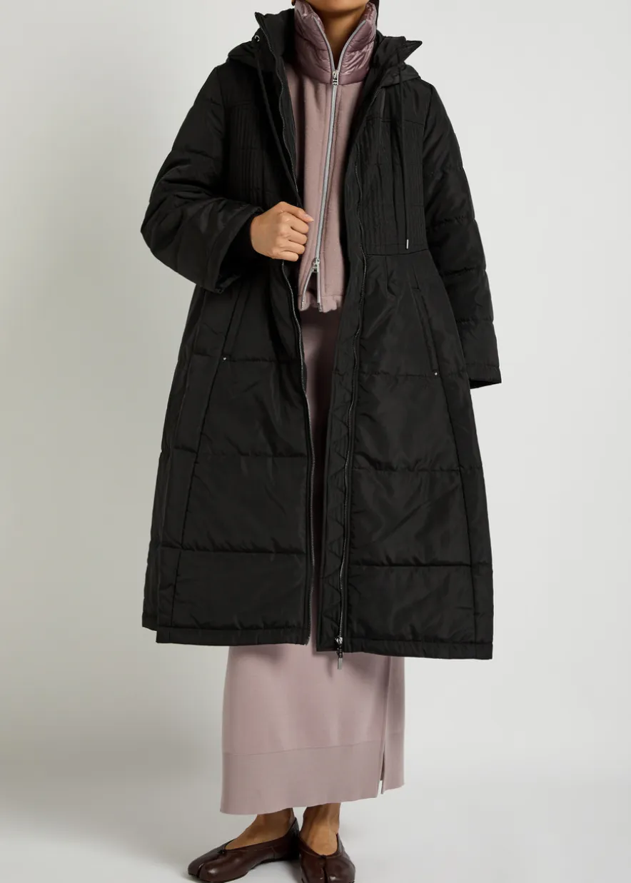 Scuttle hooded quilted shell parka
