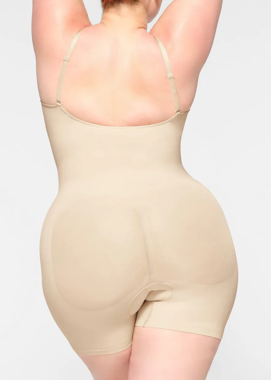 Seamless sculpt mid-thigh bodysuit