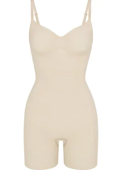 Seamless sculpt mid-thigh bodysuit
