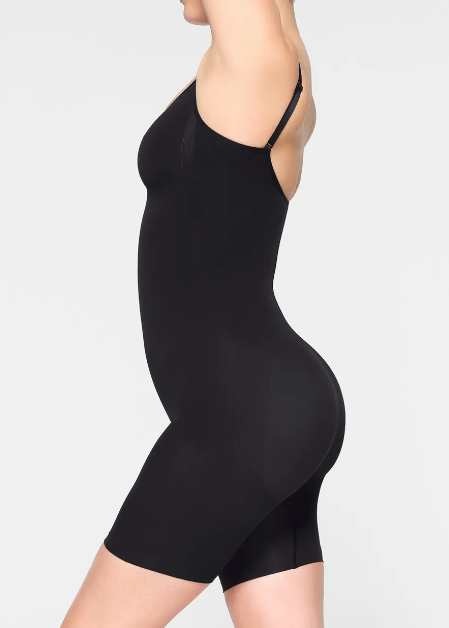Seamless sculpt mid-thigh bodysuit