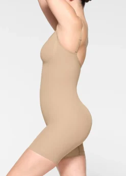 Seamless sculpt mid-thigh bodysuit