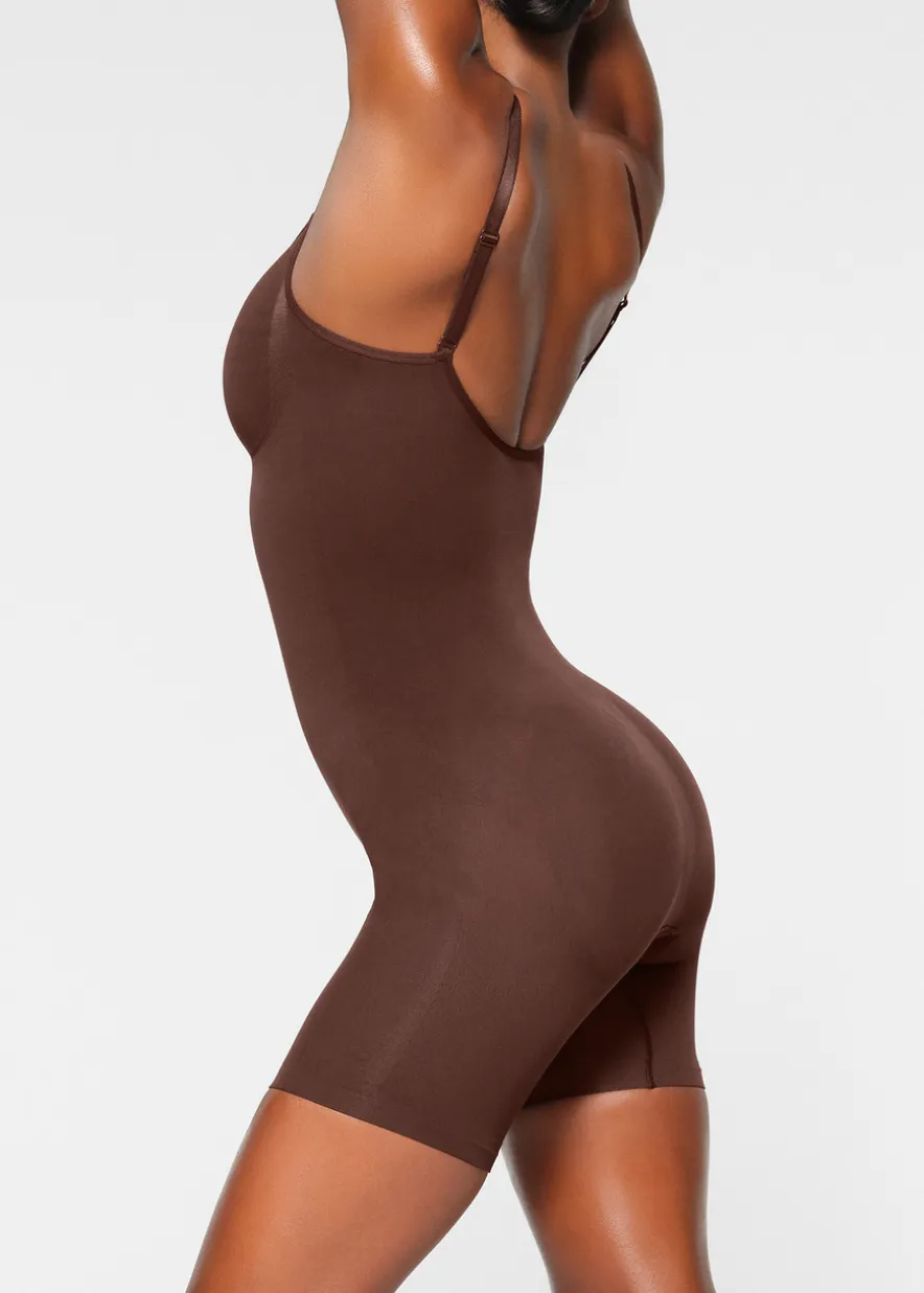 Seamless sculpt mid-thigh bodysuit