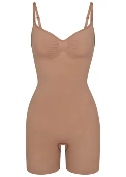 Seamless sculpt mid-thigh bodysuit