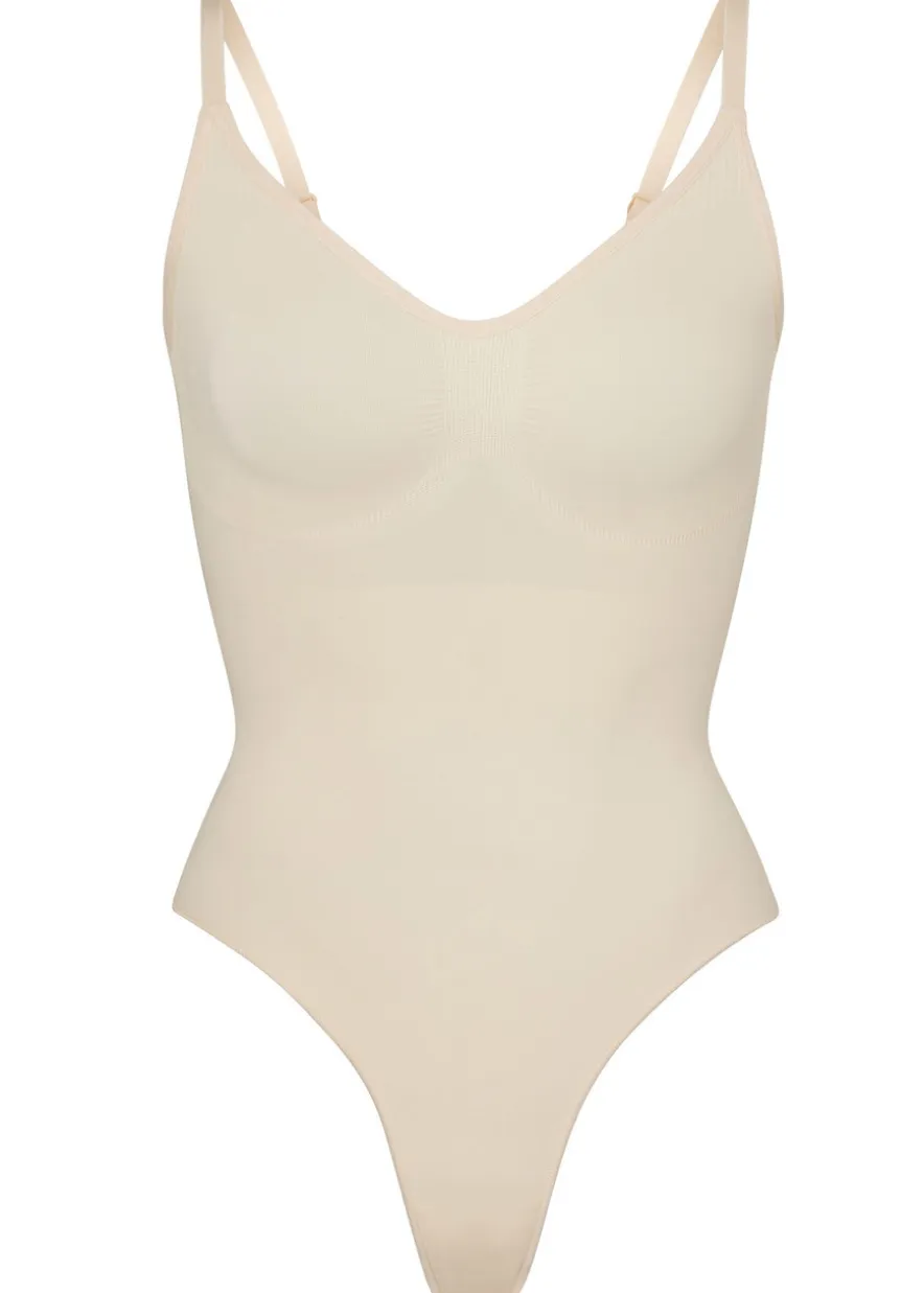 Seamless sculpt thong bodysuit