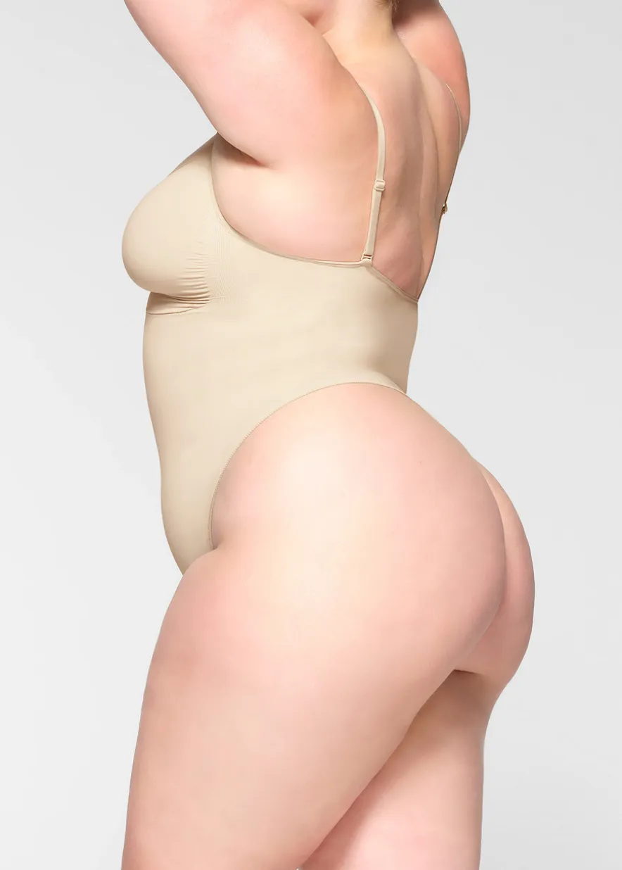 Seamless sculpt thong bodysuit