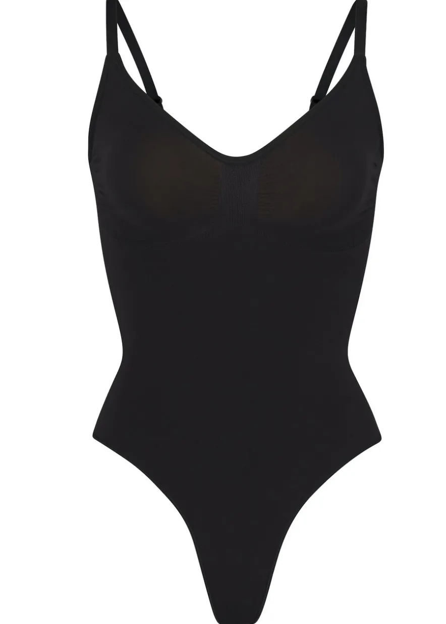 Seamless sculpt thong bodysuit