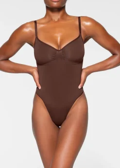 Seamless sculpt thong bodysuit