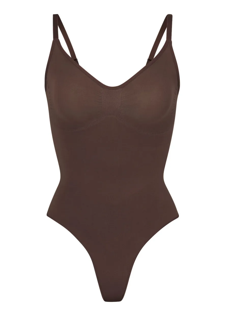 Seamless sculpt thong bodysuit