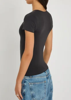 Seamless stretch-jersey T-shirt