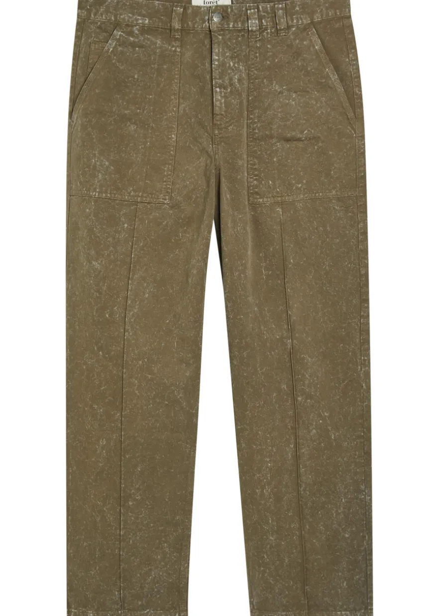 Searcher straight-leg cotton trousers